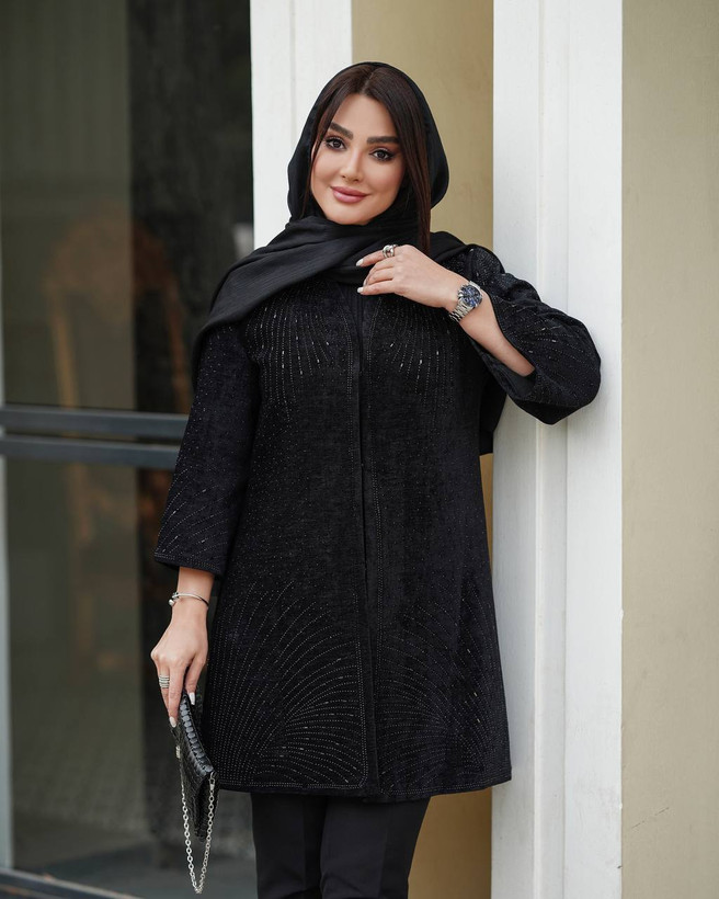 مانتو کتی مجلسی مشکی