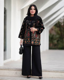 مانتو کتی شیک گلدوزی