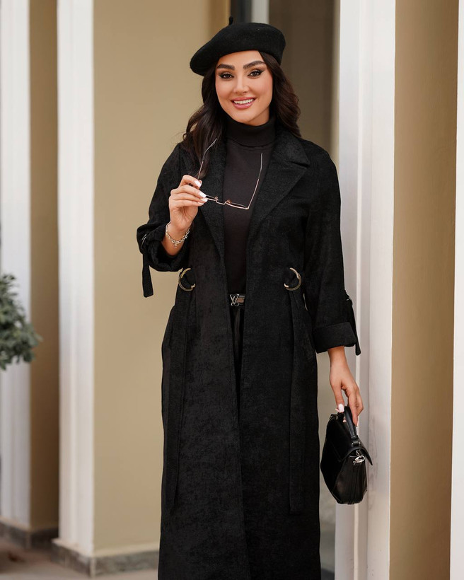 مانتو بلند مشکی