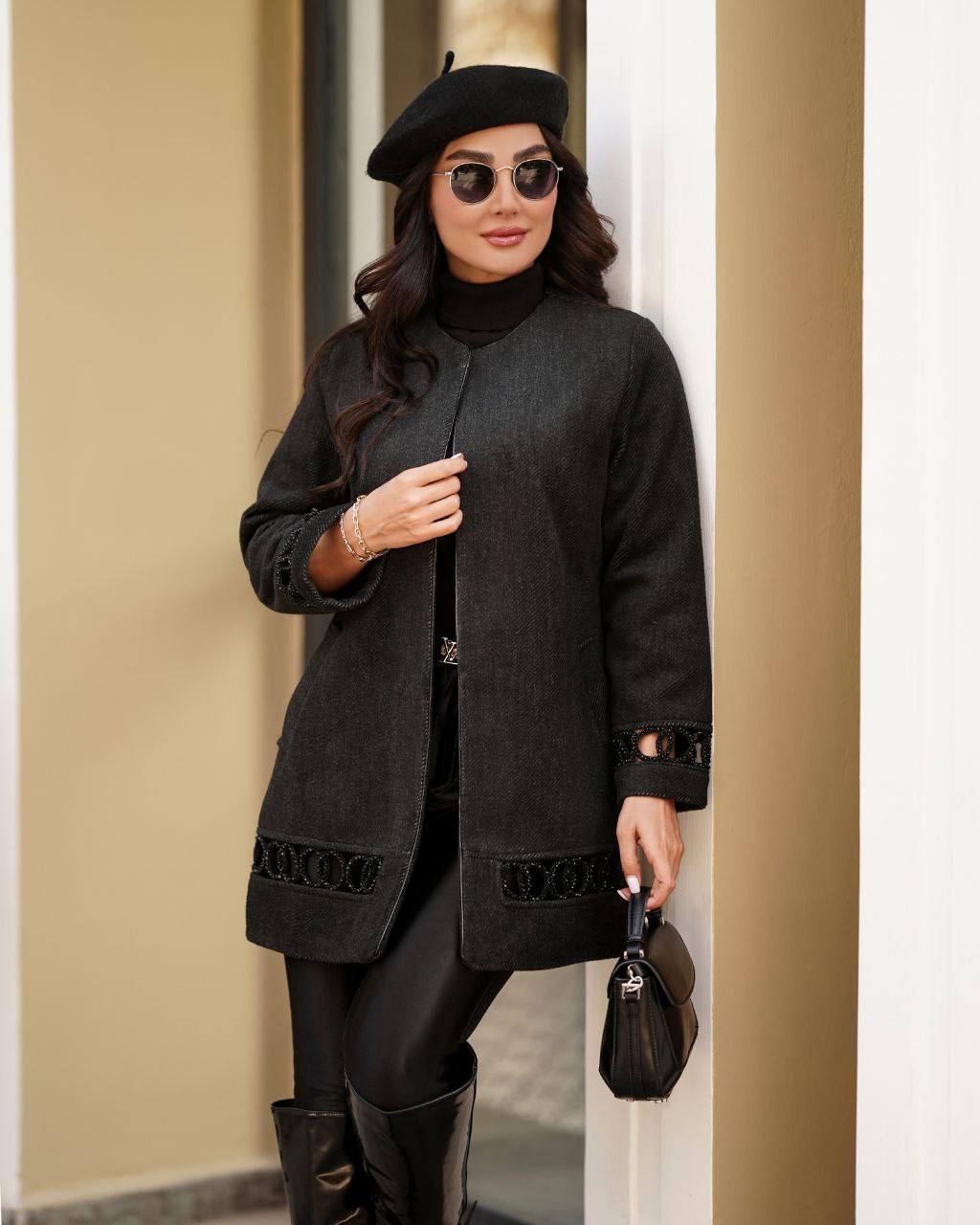 پالتو کتی یقه گرد