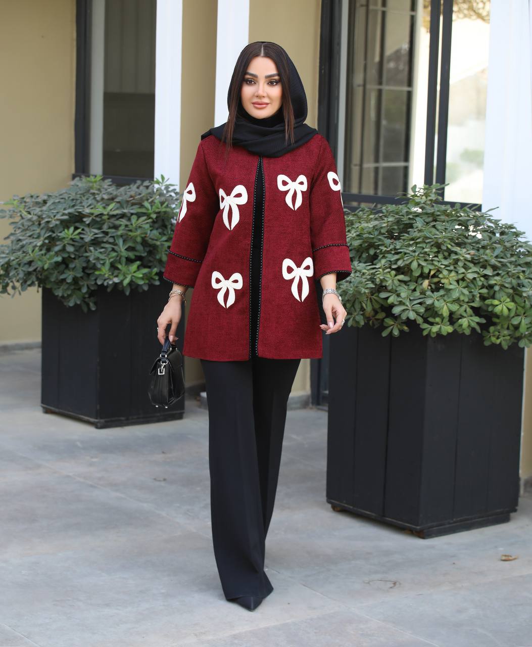 مانتو کتی کوتاه جلو باز