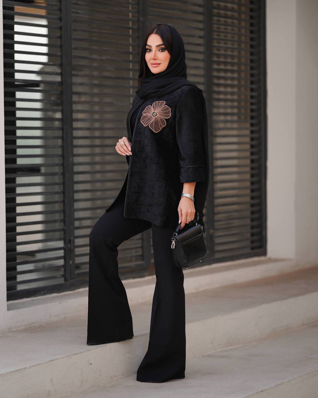 مانتو کتی مخمل شانل