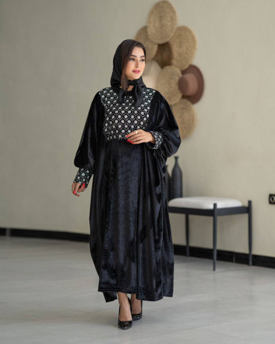 مانتو عبایی مخمل ترک