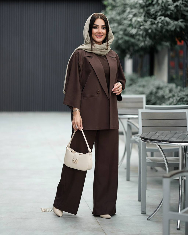 ست کت شلوار بزیاق زنانه