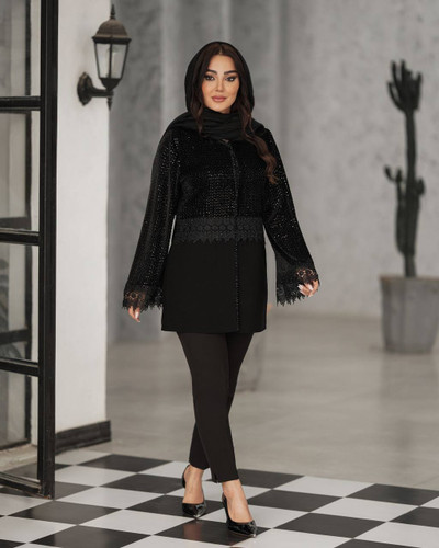 مانتو زنانه مجلسی جواهردوزی