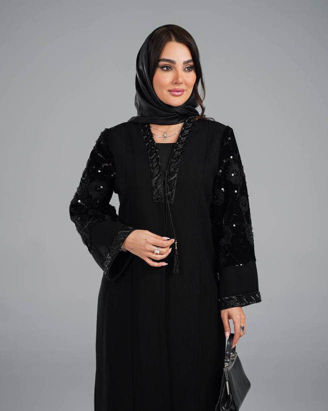 مانتو مشکی بلند