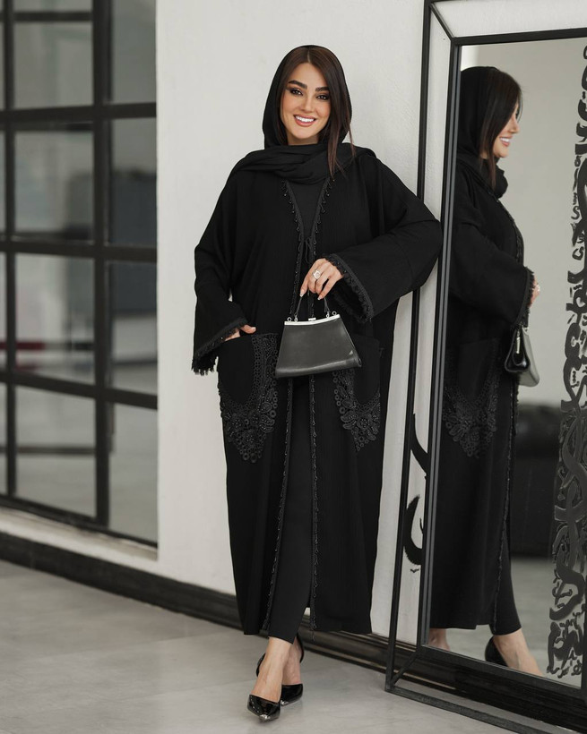 مانتو گیپور مروارید دوزی