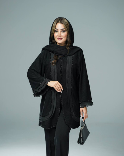 مانتو کتی زنانه کریستال دوزی مدل رزالین
